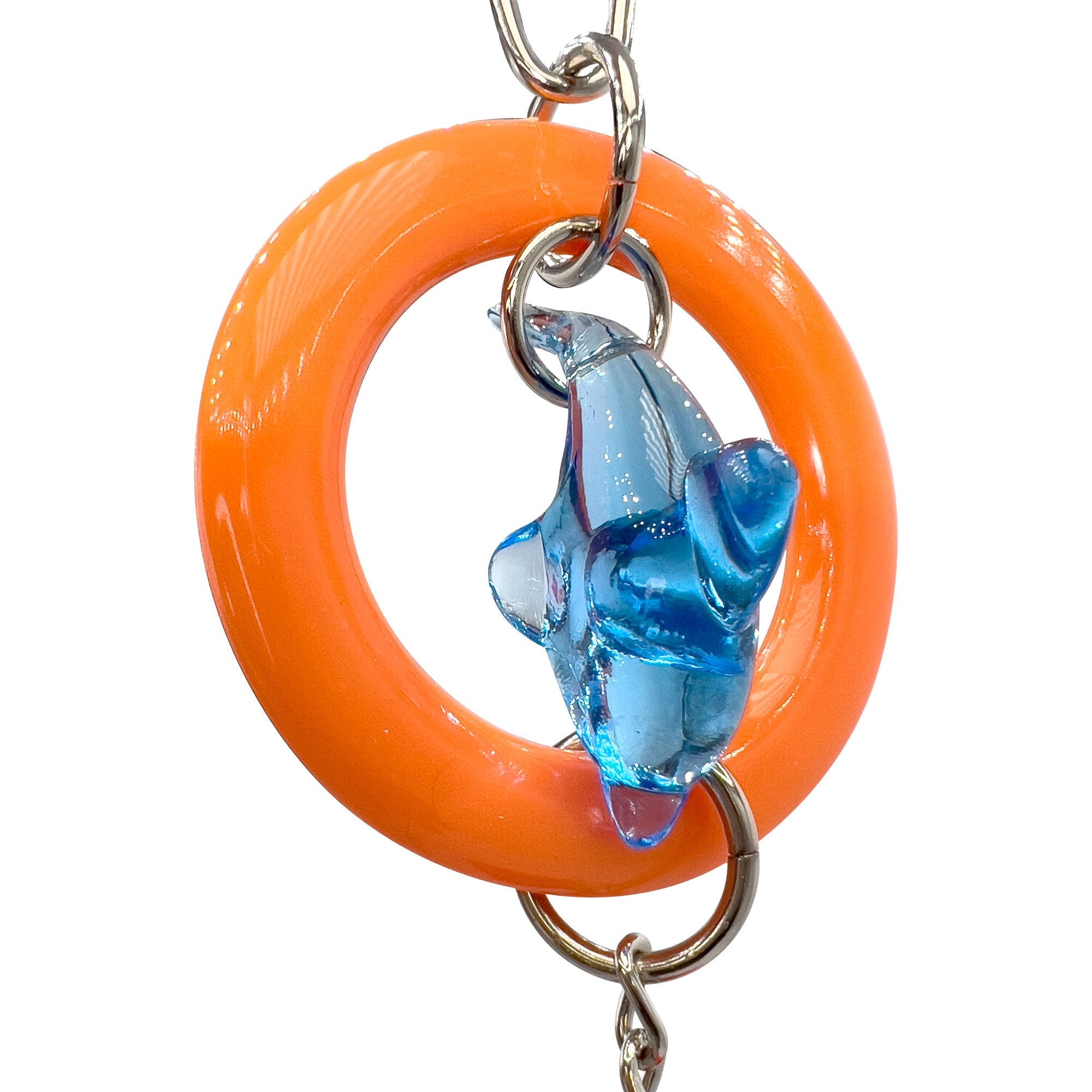 1063 Small Geo Dolphin Ringer