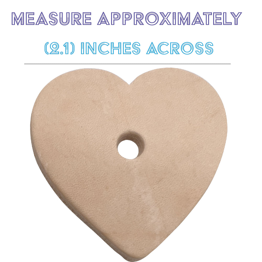 5042 Punched Leather Hearts