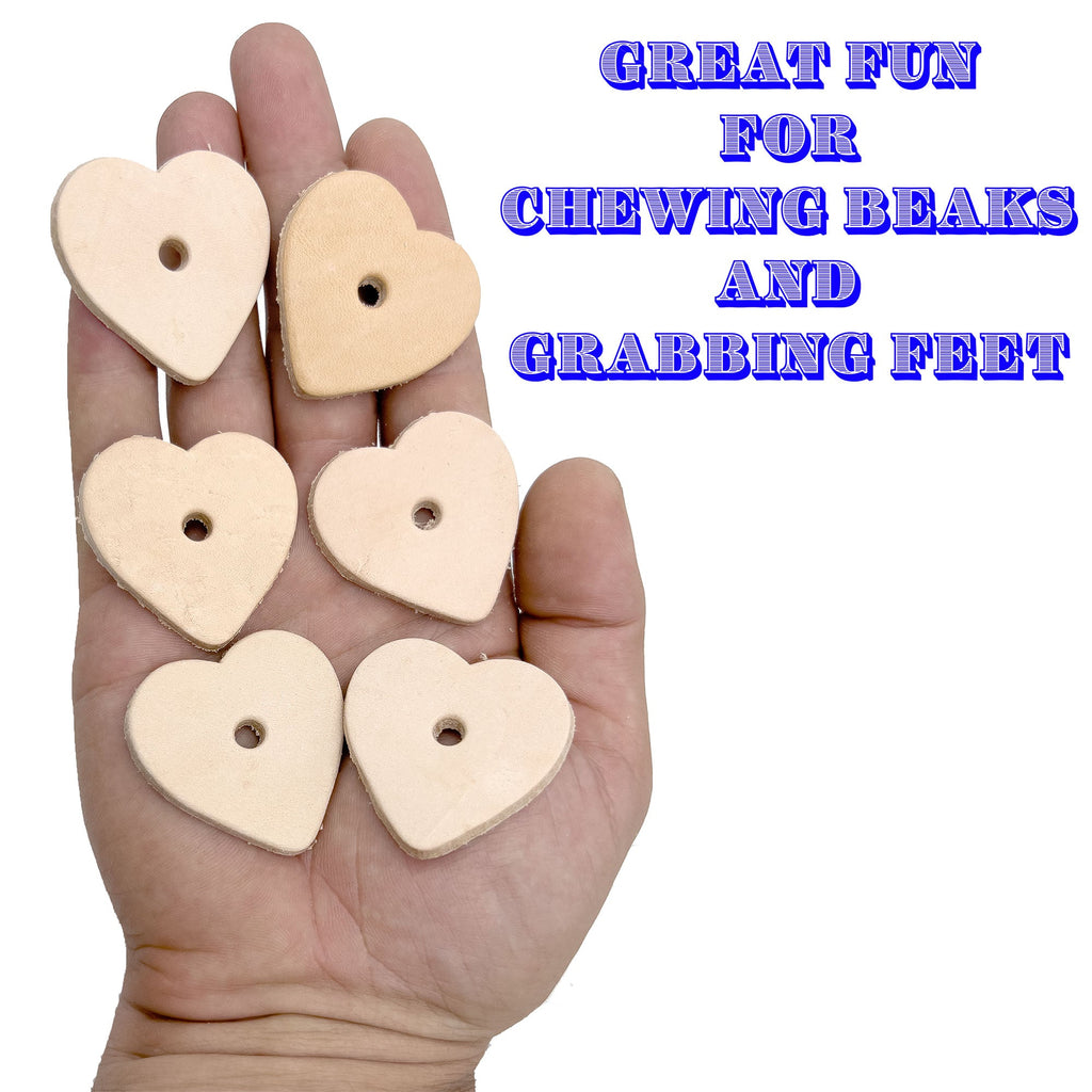 5042 Punched Leather Hearts