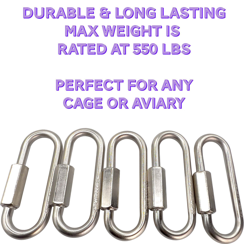 7007 Nickel Plated 2.5 Inch Wide Mouth Toy Quick Link