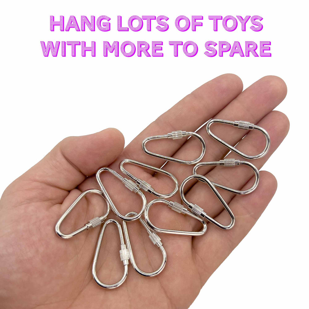 7010 Nickel Plated 1 3/8 Inch Pear Toy Quick Link