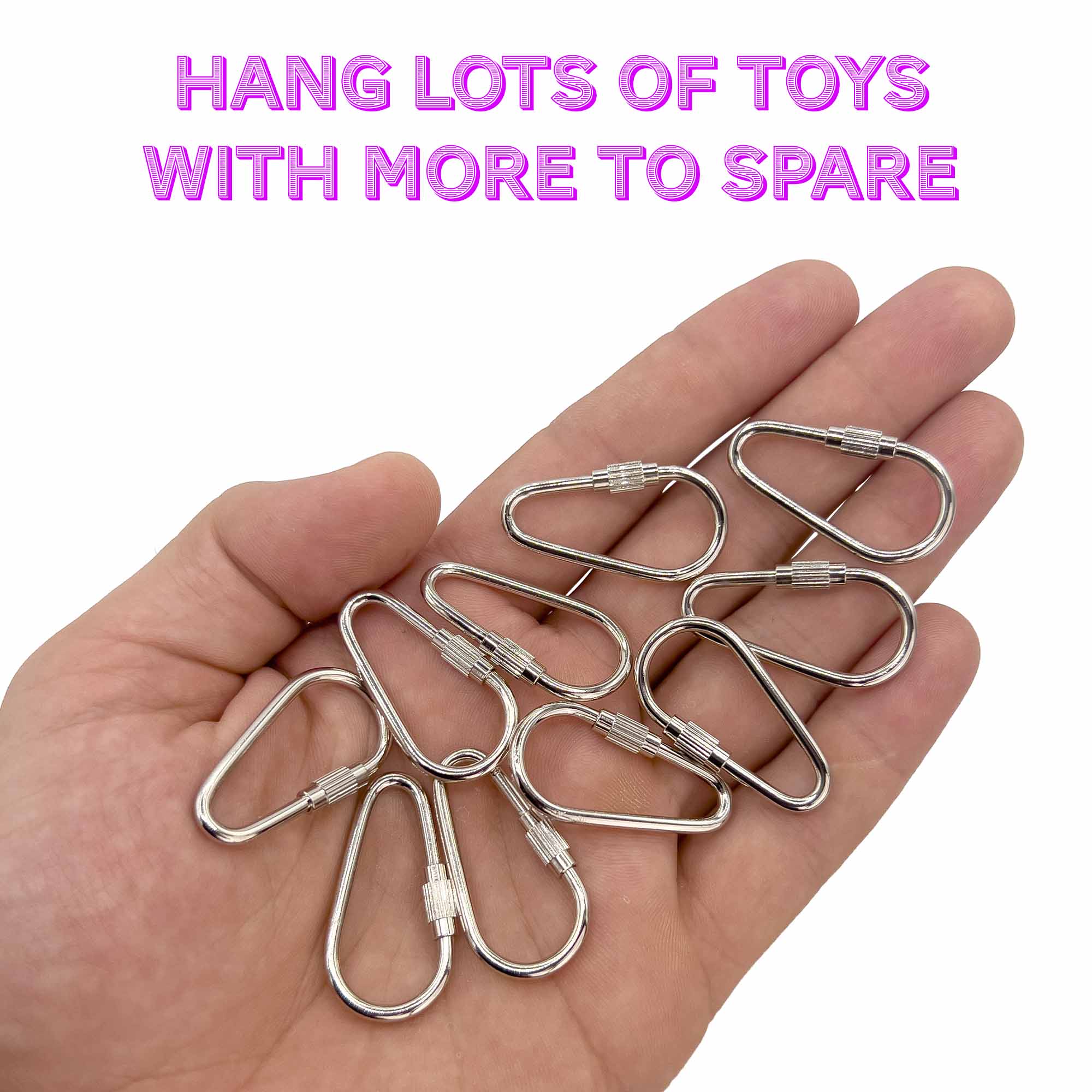 7010 Nickel Plated 1 3/8 Inch Pear Toy Quick Link