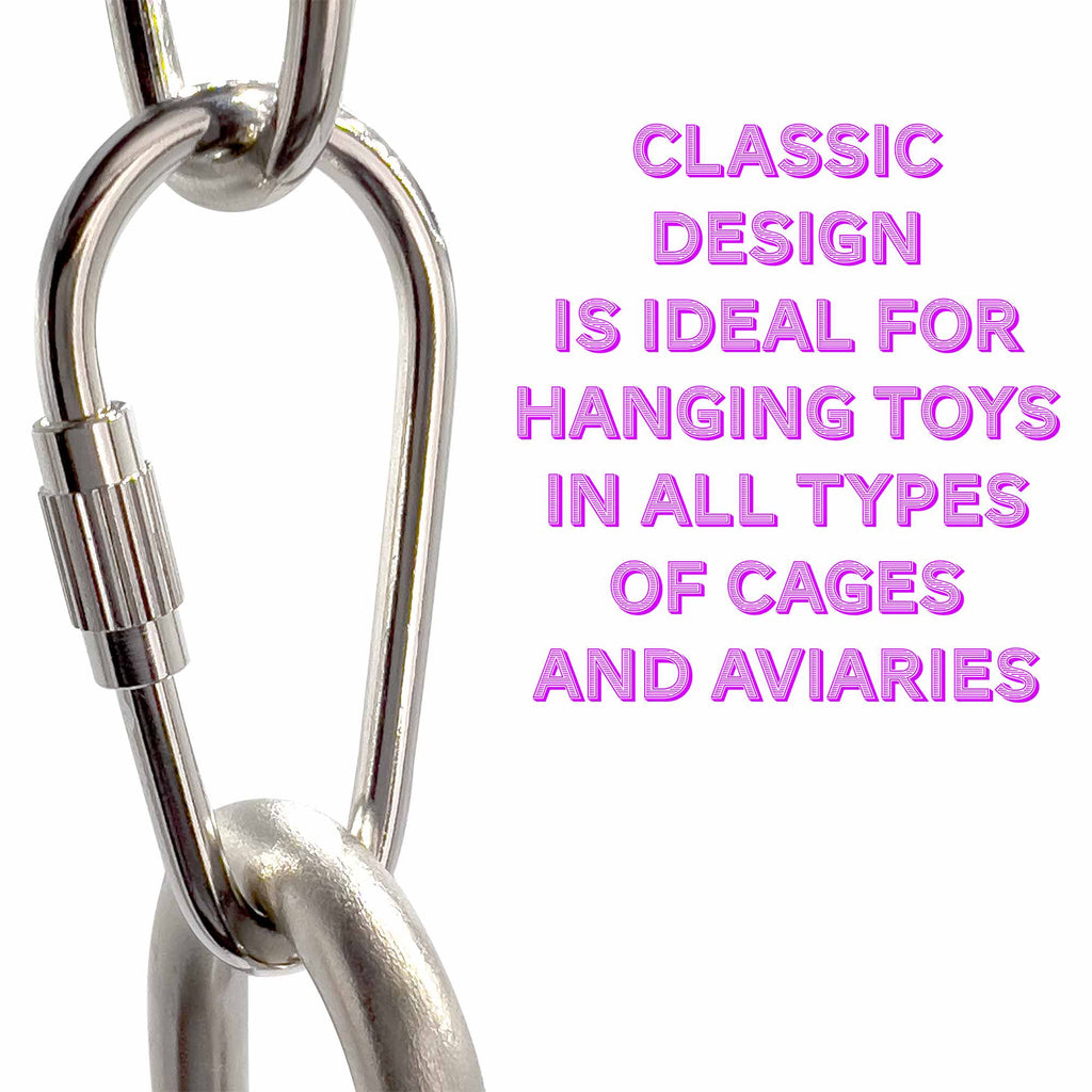 7010 Nickel Plated 1 3/8 Inch Pear Toy Quick Link