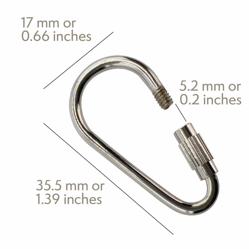 7010 Nickel Plated 1 3/8 Inch Pear Toy Quick Link