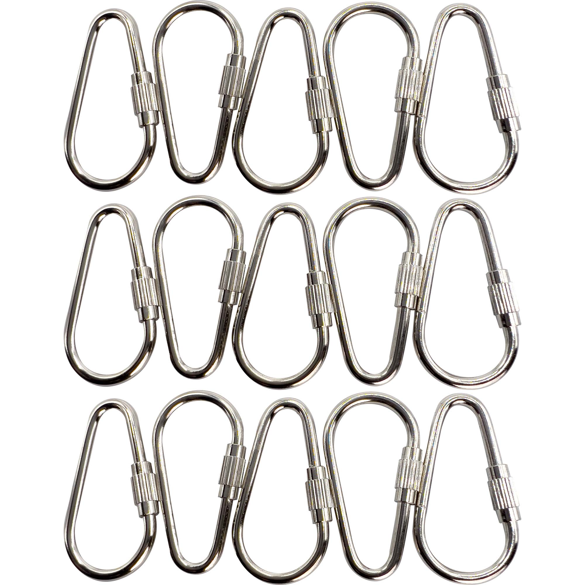 7010 Nickel Plated 1 3/8 Inch Pear Toy Quick Link